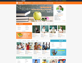 Mẫu website giới thiệu khóa học trực tuyến