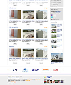 Mẫu thiết kế web công ty xây dựng Việt Panel