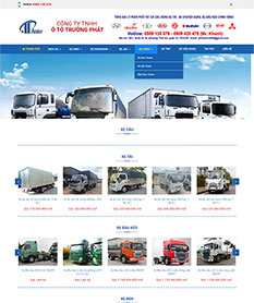 Mẫu thiết kế website bán ôtô công ty Trường Phát