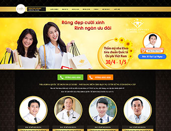Mẫu thiết kế website phòng khám nha khoa