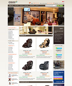 Mẫu thiết kế website kinh doanh ghế Massage OSIM