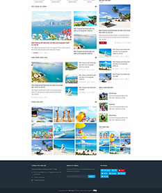 Mẫu website tin tức thành phố Nha Trang