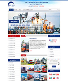 Mẫu website công ty vận tải Trọng Thành